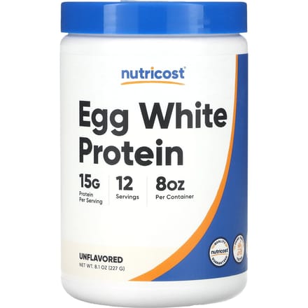 Nutricost, Protéine de Blanc d'Œuf, Non Aromatisée, 8,1 oz (227g)