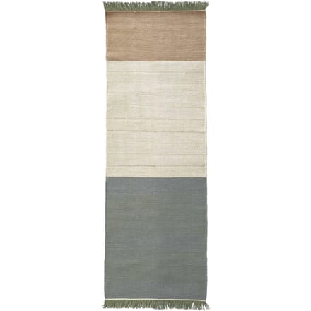 Nanimarquina Stripes vloerkleed - salvia - 80 x 240 cm