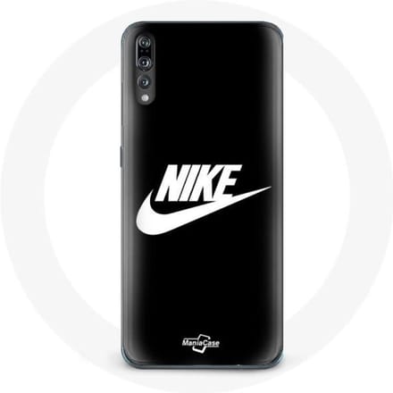 Coque pour Huawei P20 Pro Nike Logo blanc fond Noir