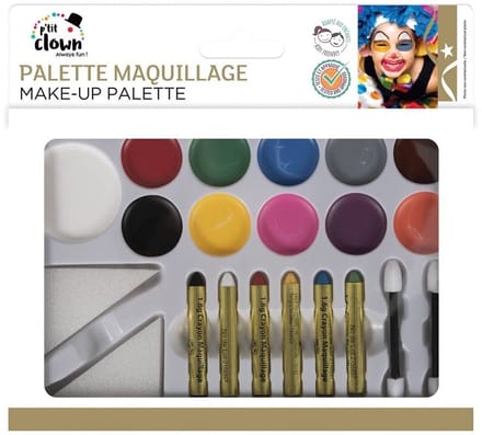 PTIT CLOWN - Groot veelkleurig make-up paket