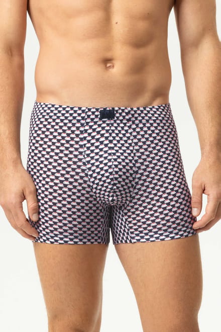 Trunk Shorty Serie Espresso Lovers Marineblauw
