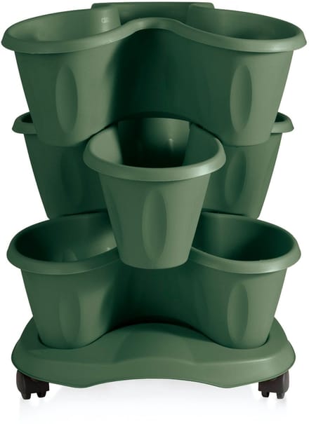 3-delige bloempot Geranio groen - 4035.7