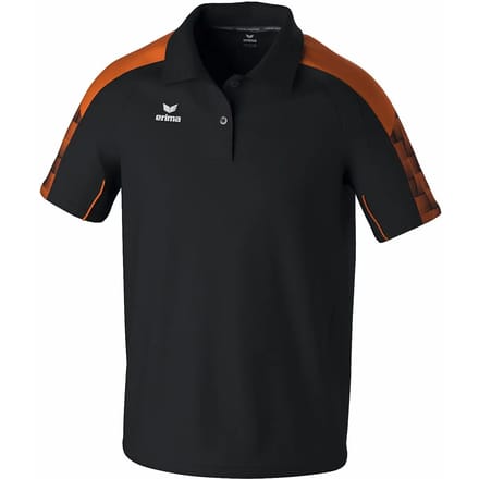 Erima Evo Star Polo Heren - Zwart / Oranje | Maat: M