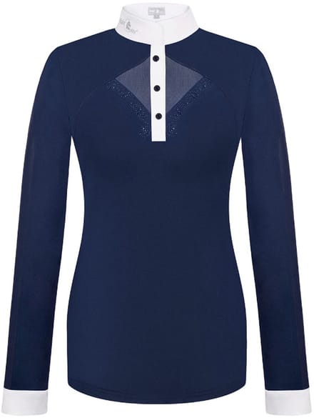 Fair Play Wedstrijdshirt Lange Mouw Cathrine Navy White 40