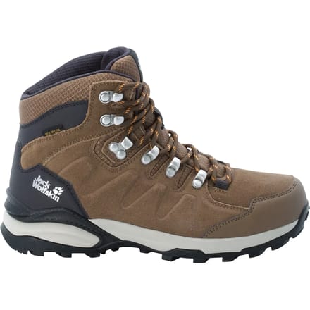 Jack Wolfskin Refugio Texapore Mid - Wandelschoenen - Dames Brown / Apricot 36