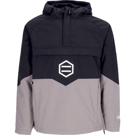 Heren Anorak Jack Afneembare jas Zwart/wit
