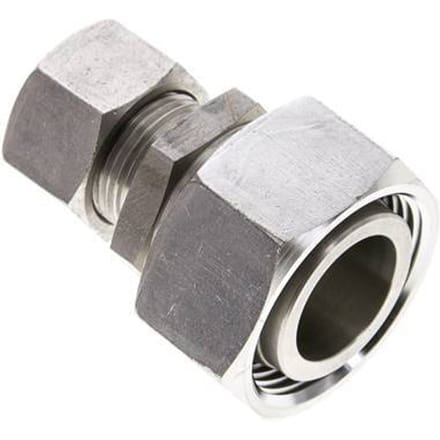 15L & 28L RVS Rechte Snijringkoppeling Draaidoorvoer 160bar ISO 8434-1