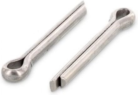 (100 STUKS) 2X10 SPLITPEN RVS-A4 (AISI 316) DIN 94 (ISO 1234)