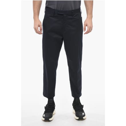 Slim Fit JAMIE-broek met riemlussen in blauw