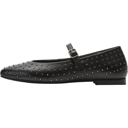 Leren Suède Ballerina's met Studs Dames COMMA