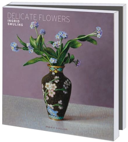 Kaartenmapje Delicate Flowers, Ingrid Smuling 10 Stuks