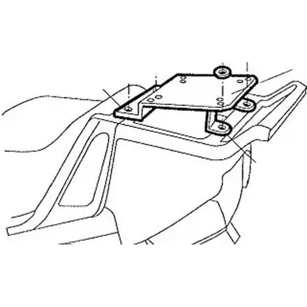 steun de top case top master shad voor moto bmw 1100 r rt 1996 à 2006 w0r16t