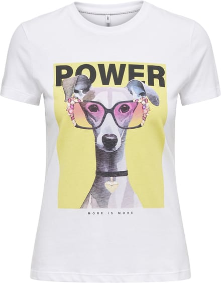 ONLY - ONLVIBE LIFE S/S GLASSES TOP BOX JRS - Dames - T-shirts