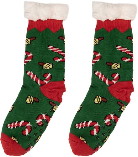 Clayre & Eef Kerstsokken one size Groen Synthetisch