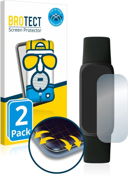 BROTECT - Screenprotector voor Fitbit Inspire 3 - Folie Beschermfolie matte volledig dekking 2 Stuks