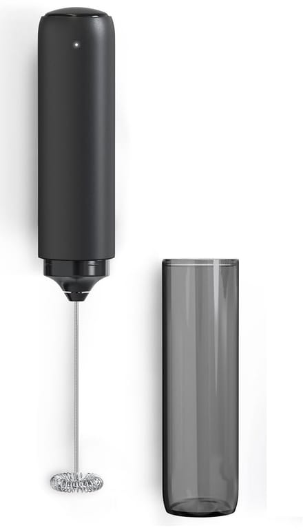 Frother - Melkopschuimer - Elektrische melkopschuimer - USB oplaadbare mini-melkopschuimer - voor koffie/latte/cappuccino/warme chocolademelk - Zwart