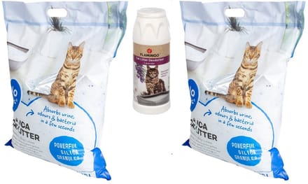 Kattenbakvulling - Premium - 2 x 16 l incl Kattenbakontgeurder