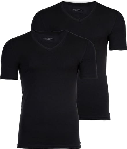 Marc O Polo T-shirt 2-PACK V NECK SS Set van 2