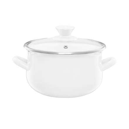 Emalia Olkusz Pyza 2,9L E-maille Pan - 18cm, Vaatwasserbestendig