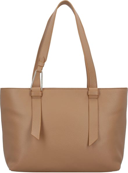 COCCINELLE Leren Schoudertas Malory Handbag Skin Lichtbruin