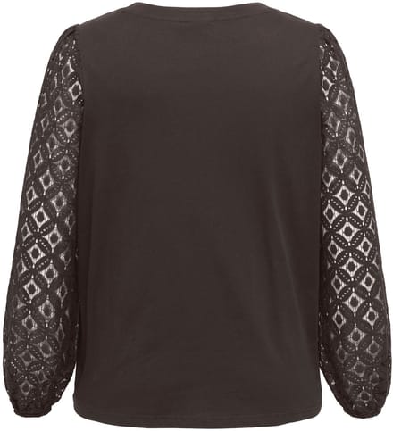 ONLY CARMAKOMA - CAREFFIE LS V-NECK BLOUSE JRS Dames Blouse