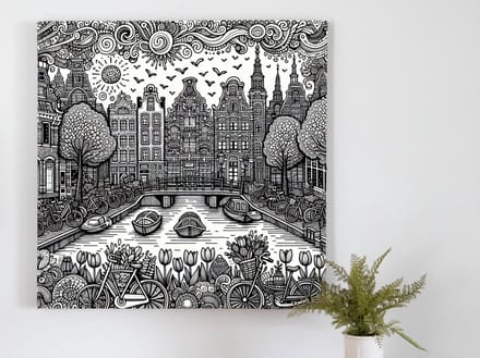 Kunstprint | Wanddecoratie | Dibond | 40 × 40 cm