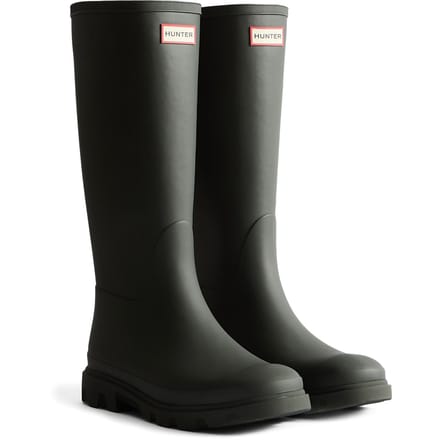 Hunter Downpour Hoge Laars Rubber Dames Donkergroene Wellington Boots