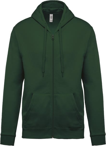 Kariban Sweater met rits en capuchon K479 - Forest Green - S