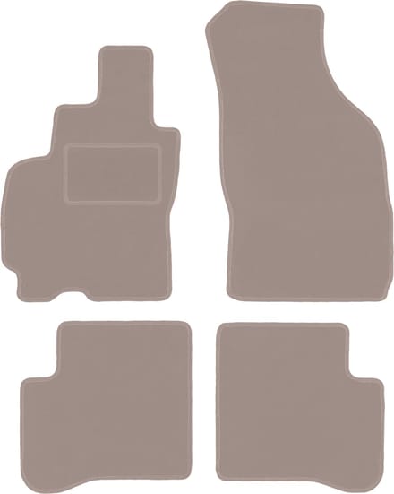 Beige velours matten voor: Hyundai Atos hatchback (1997-2008)