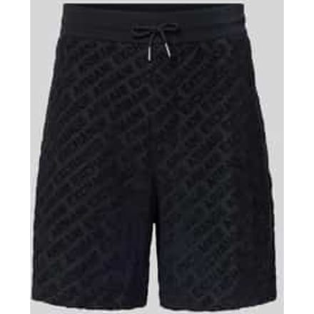 Shorts met logopatroon en elastische tailleband