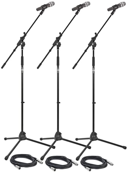 3 Stuks Microfoon Podiumpakket van Gear4music