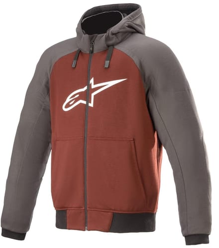 Alpinestars Chrome Sport Teergrijs Bordeaux Hoodie