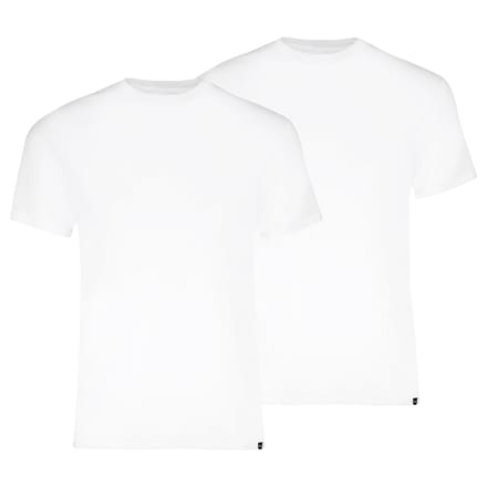 Everyday ronde hals T-shirt 2-pack – White – M