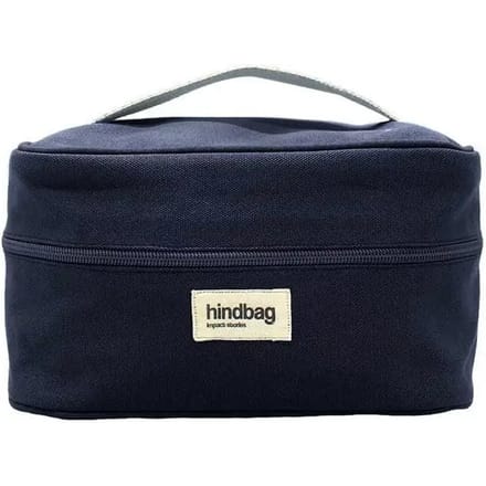 Hindbag toilettas Gaspard - Marine - Biologisch GOTS katoen