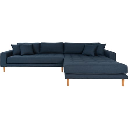 House Collection Hoekbank Milo Lounge Sofa Rechts Donker Blauw