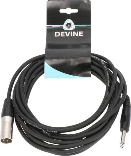 Devine VA1050M kabel 6.35 mm jack mono - XLR male 5 m