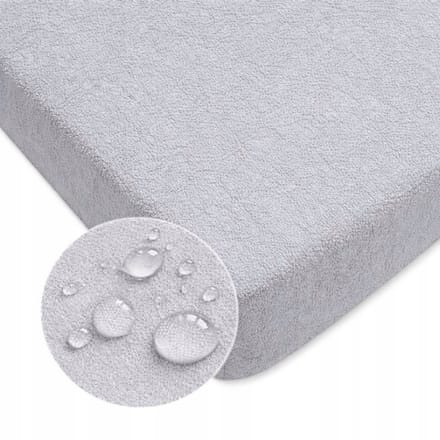 Dartomik Waterdicht Hoeslaken - Grijs - 90x60 cm - Elastische Band
