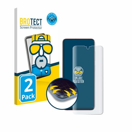 BROTECT - Screenprotector voor Samsung Galaxy S20 5G (case-friendly) - Folie Beschermfolie matte volledig dekking 2 Stuks
