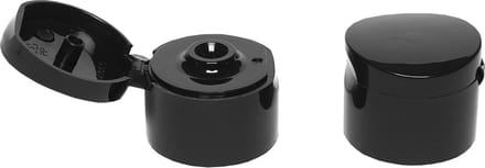 zwarte klepdop PP 28 - set van 10 stuks