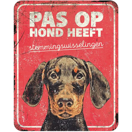 Waarschuwingsbord dobermann nl D&D Home