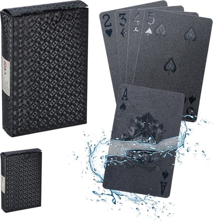 pokerkaarten - set van 2 decks - 54 kaarten per deck - waterbestendig - plastic - met jokers