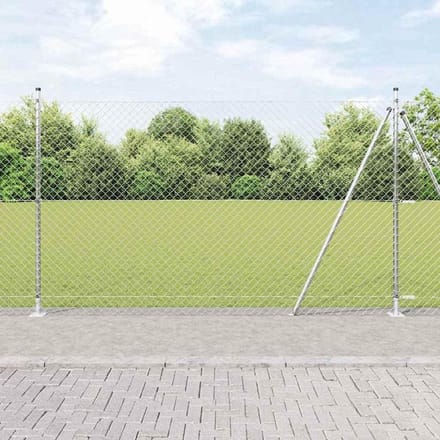 Hekpalen Set - Stalen Palen - Tuin Afscheiden - Weerbestendige Coating - 1.4 Meter - Zilver