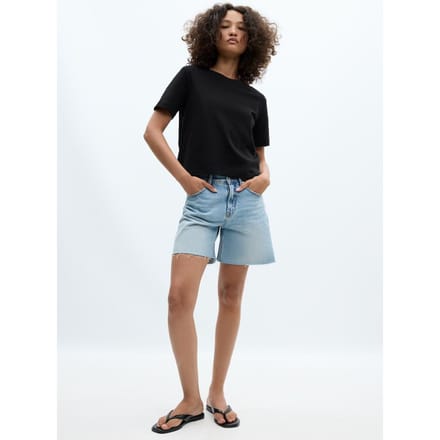 Stradivarius B01 Pack van 2 basic T-shirts regular fit met korte mouw  Zwart XS