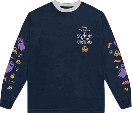 Disney The Nightmare Before Christmas - Ghouls Longsleeve shirt - S - Blauw