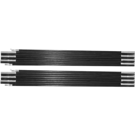 4.48M Glasvezel Kampeertent Stokken Buiten Ondersteuningsstokken Luifel Frames Kit black