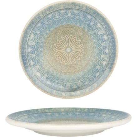 Bonna Dessertbord - Rivus Ethnic - Porselein - 15 cm - set van 6