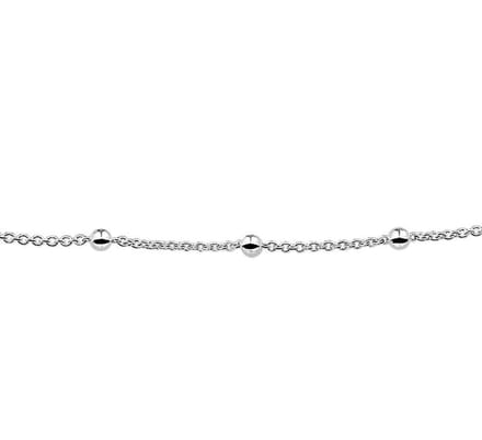 TFT Armband Zilver Anker En Bolletjes 3,0 mm 17 cm