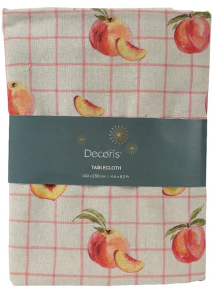 Tafelkleed polyester katoen L.140cm x W.250cm x H.0.5cm