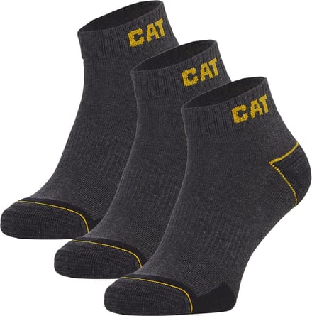 CAT Enkelsokken Work Sneakers 3-paar Antraciet - Maat 43-46