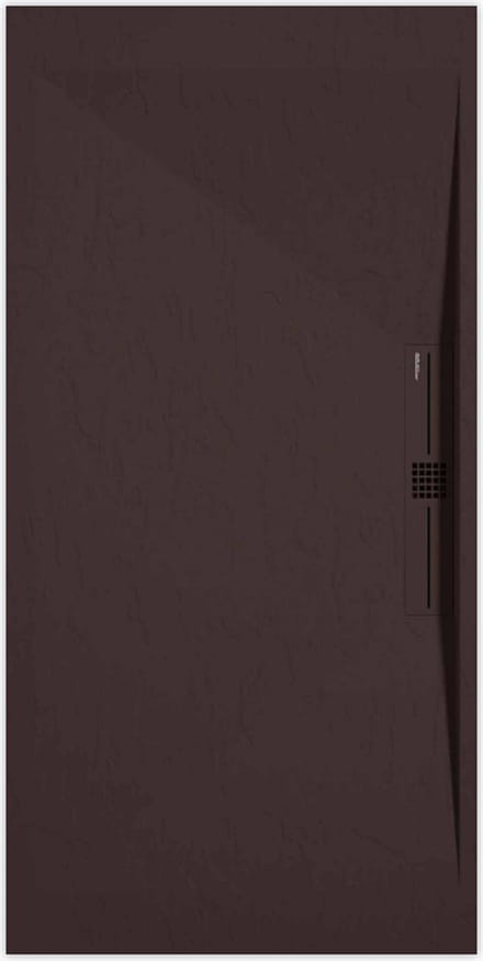 Sanifun douchebak Stone Side Chocolate Slate 1400 x 700 P